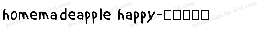 homemadeapple happy字体转换